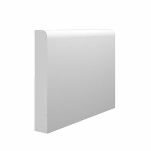 MDF Mouldings – White Primed Single Bullnosed Capping 5.4m