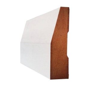 MDF Mouldings – White Primed Splaying Skirting 5.4m