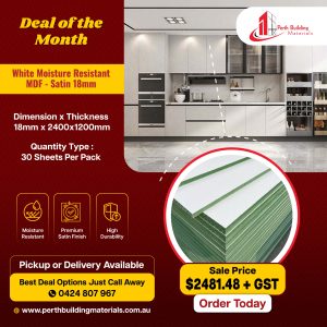 White Moisture Resistant MDF